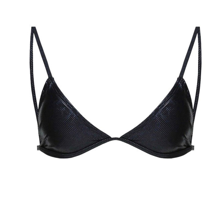 Ayala Black glitter sparkling swimwear bikini thong - YA OMRI SWIMWEAR