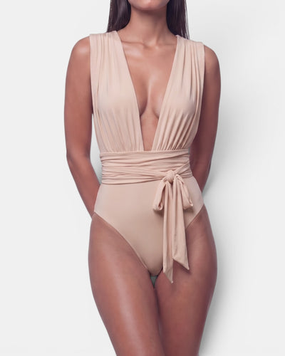 Jasmine Beige Multiway Swimsuit
