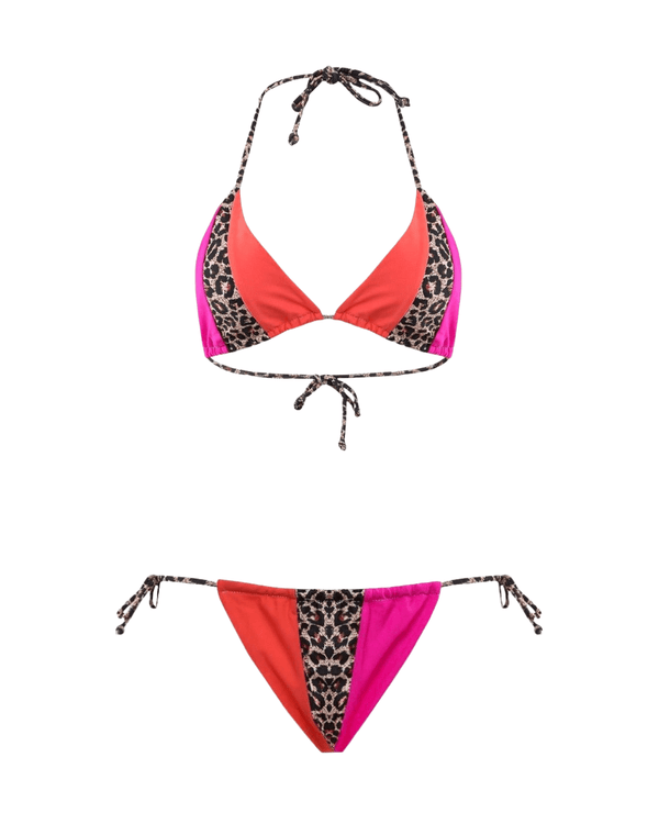 Leopard Thong Bikini Set Ya Omri Luxury Swimwear