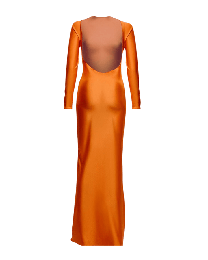 Orange Sunset Mirage Beach Cover Up Dress Ya Omri Luxury Swimwear