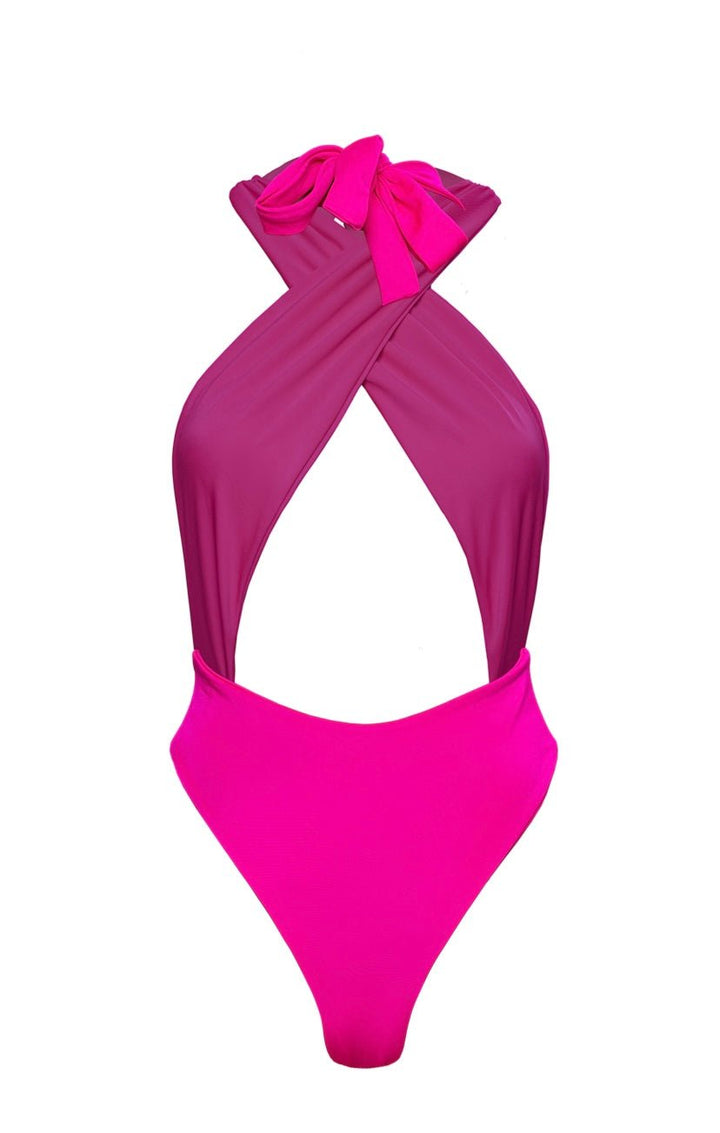 Pink Flamingo One Piece Swimwear - YA OMRI SWIMWEAR