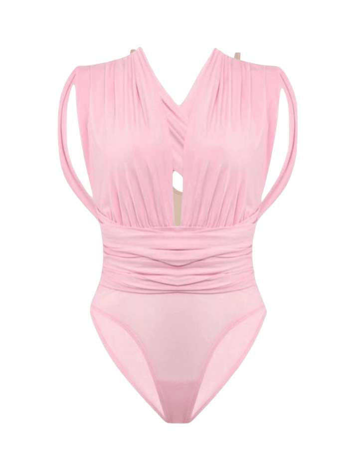 Pink Jasmine Multiway One - Piece Swimsuit Ya Omri Luxury Swimwear