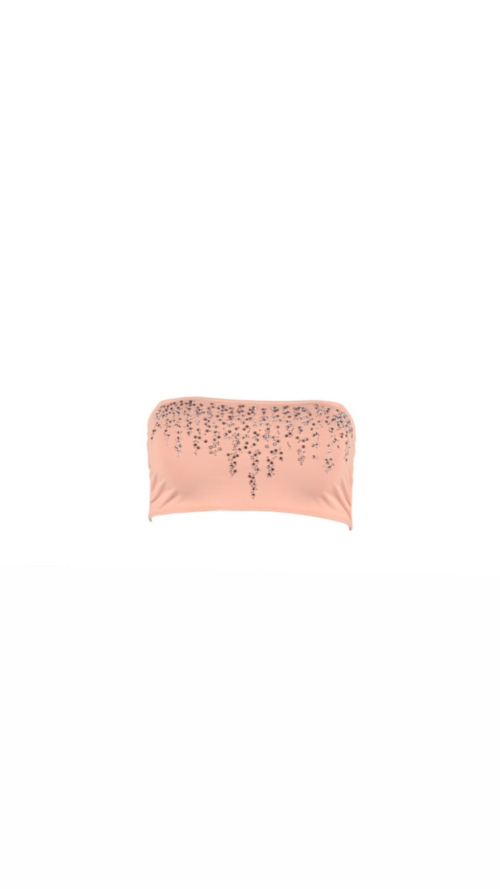 Rosé Bikini Top Ya Omri Luxury Swimwear