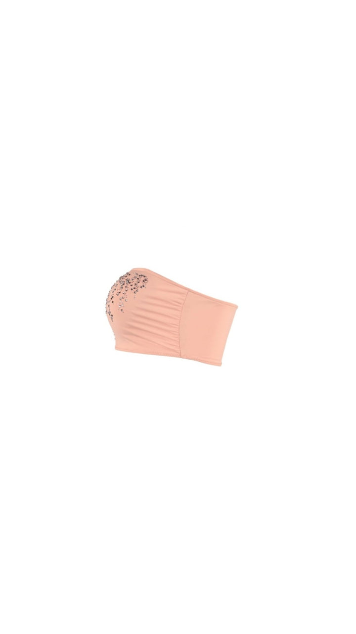 Rosé Bikini Top Ya Omri Luxury Swimwear