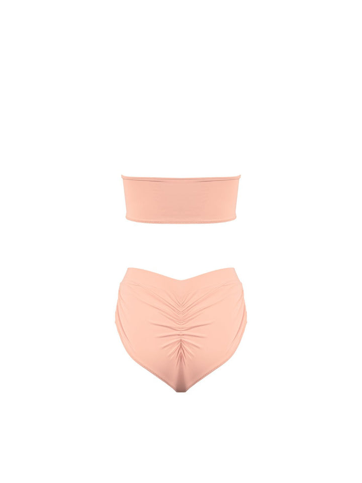 Rosé Bikini Top Ya Omri Luxury Swimwear