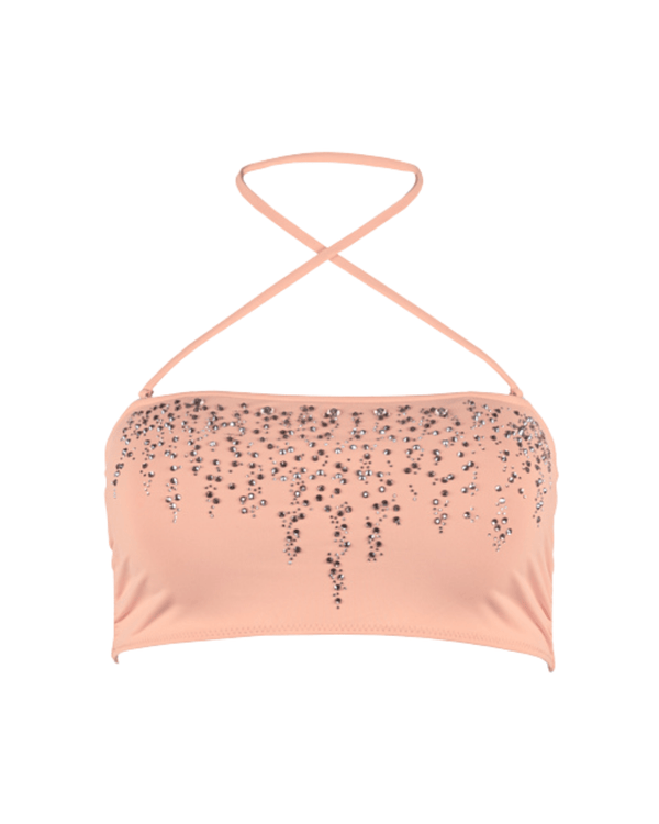 Rosé Bikini Top Ya Omri Luxury Swimwear