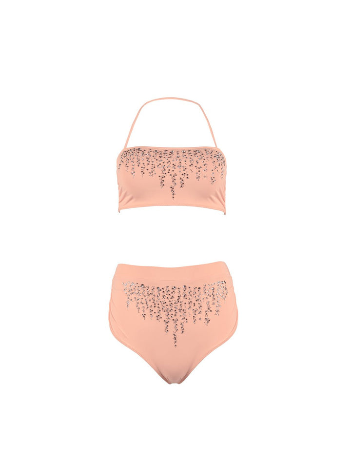 Rosé Bikini Top Ya Omri Luxury Swimwear