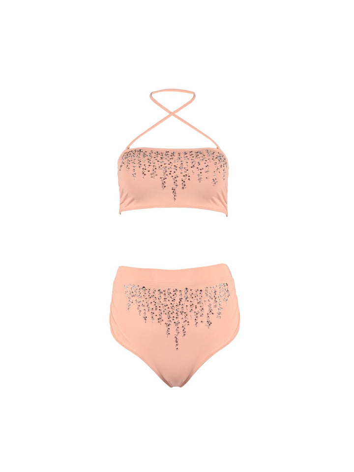 Rosé Bikini Top Ya Omri Luxury Swimwear