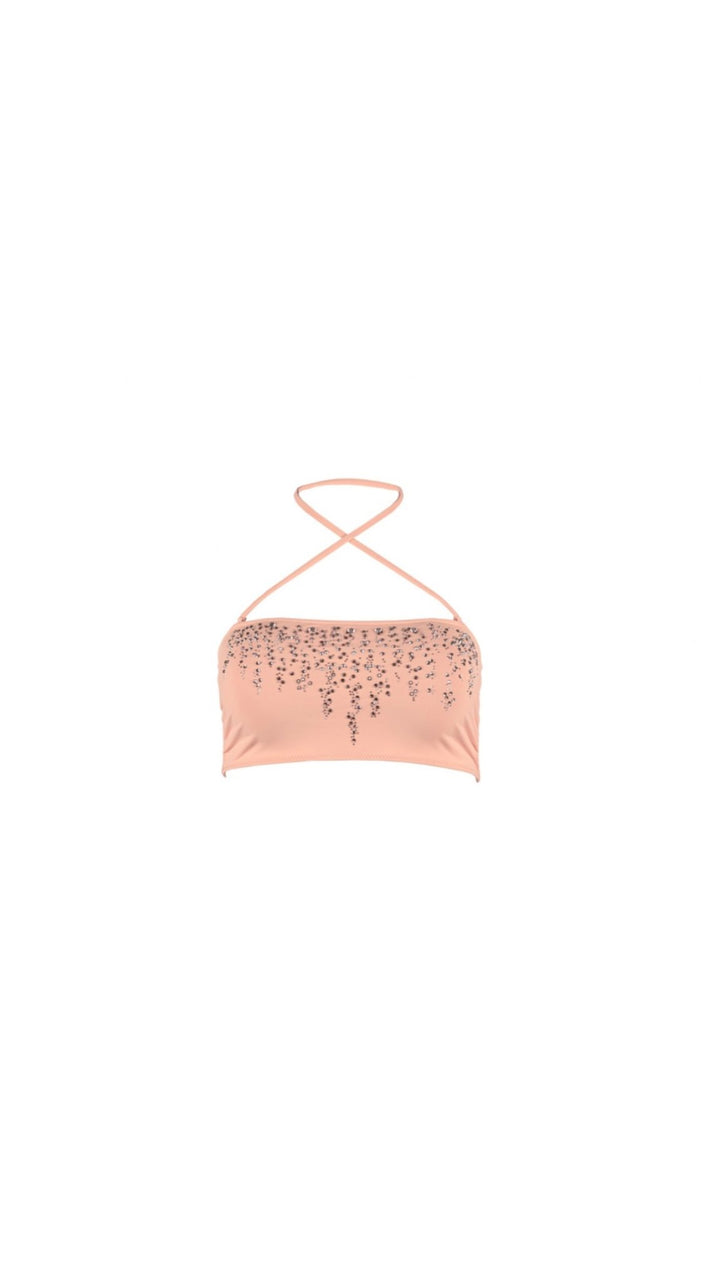 Rosé Bikini Top Ya Omri Luxury Swimwear