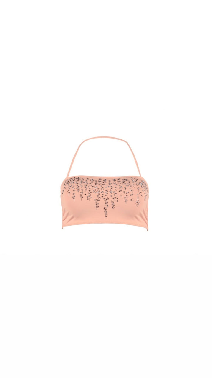 Rosé Bikini Top Ya Omri Luxury Swimwear