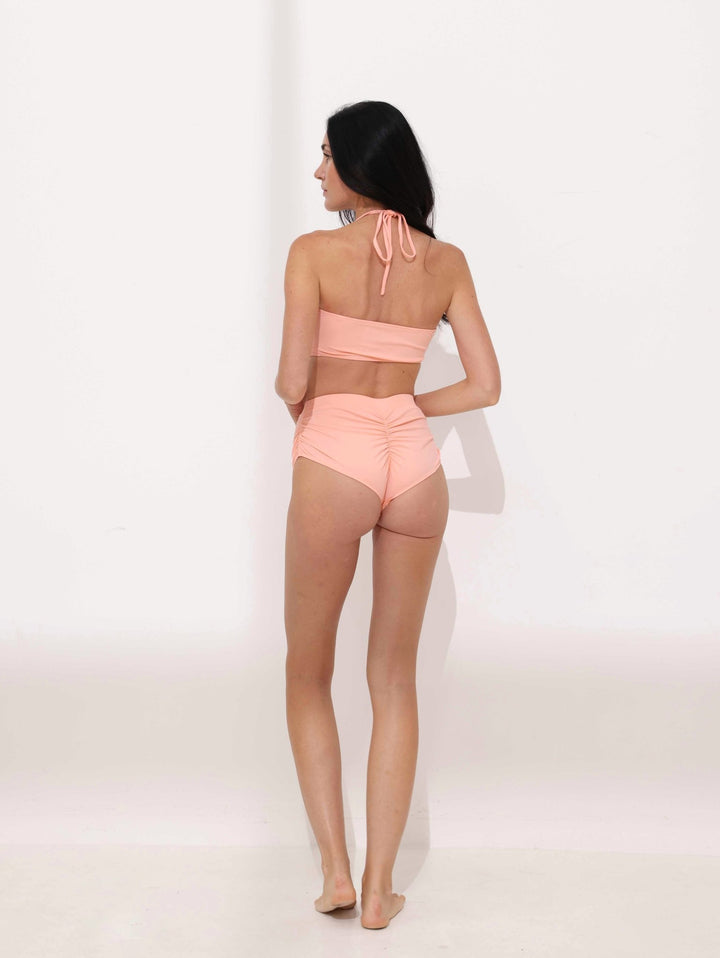 Rosé High - Waisted Bikini Bottom Ya Omri Luxury Swimwear