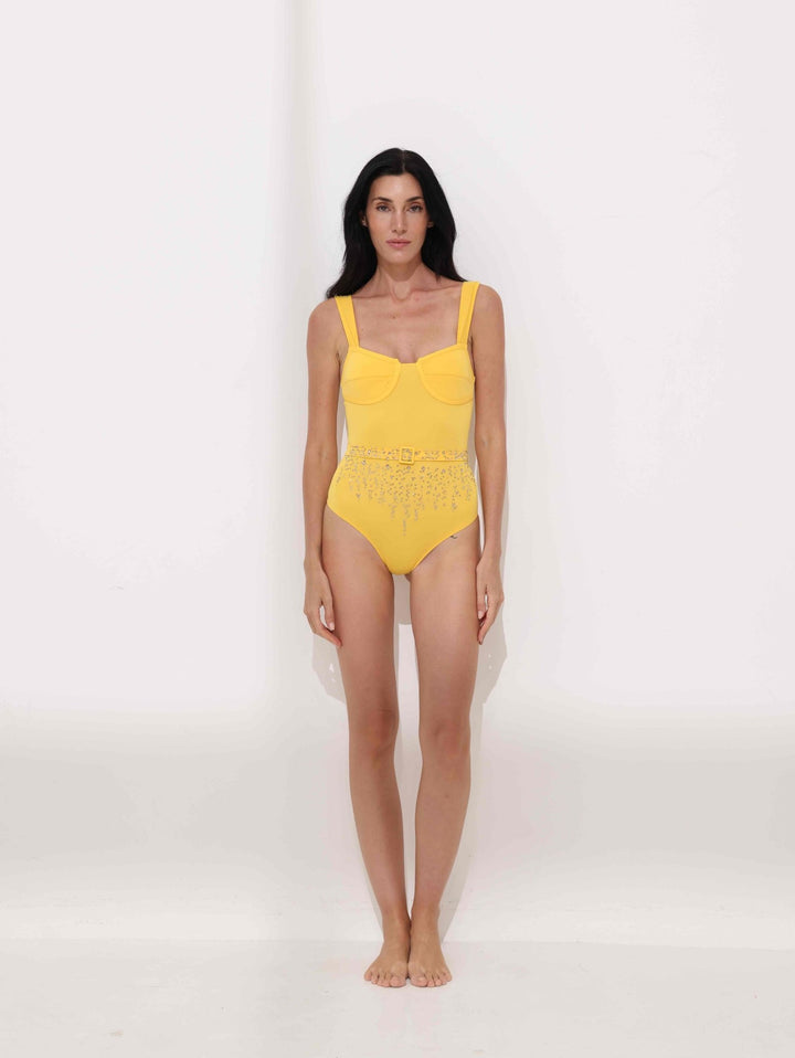 Solar Belted One - Piece Swimsuit Ya Omri Luxury Swimwear