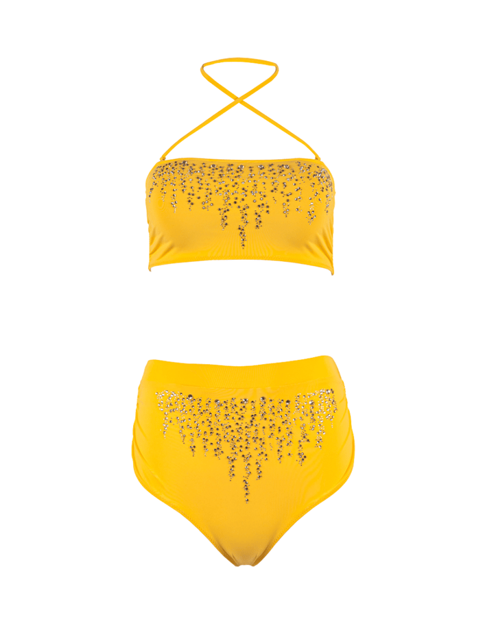 Solar Yellow Bikini Set Ya Omri Luxury Swimwear