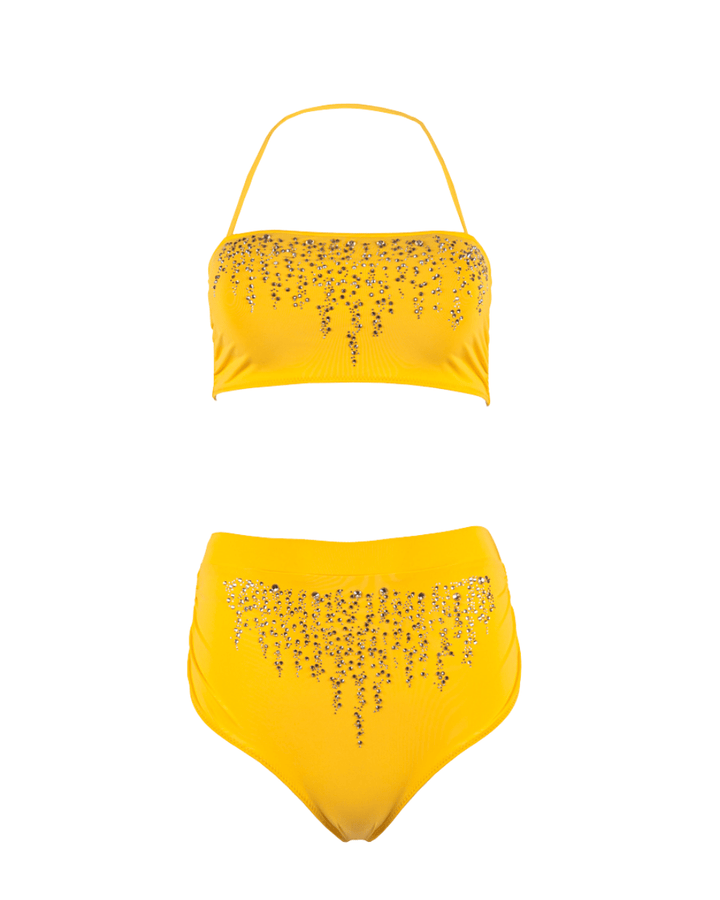 Solar Yellow Bikini Set Ya Omri Luxury Swimwear