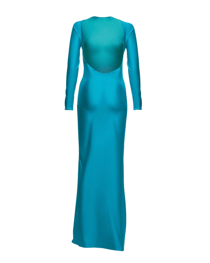 Turquoise Sunset Mirage Beach Cover - Up Dress Ya Omri Luxury Swimwear