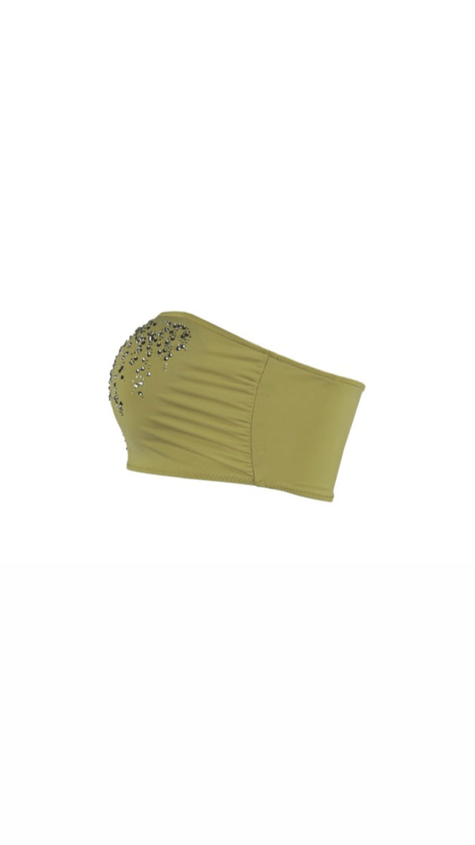 Verde Bikini Top Ya Omri Luxury Swimwear