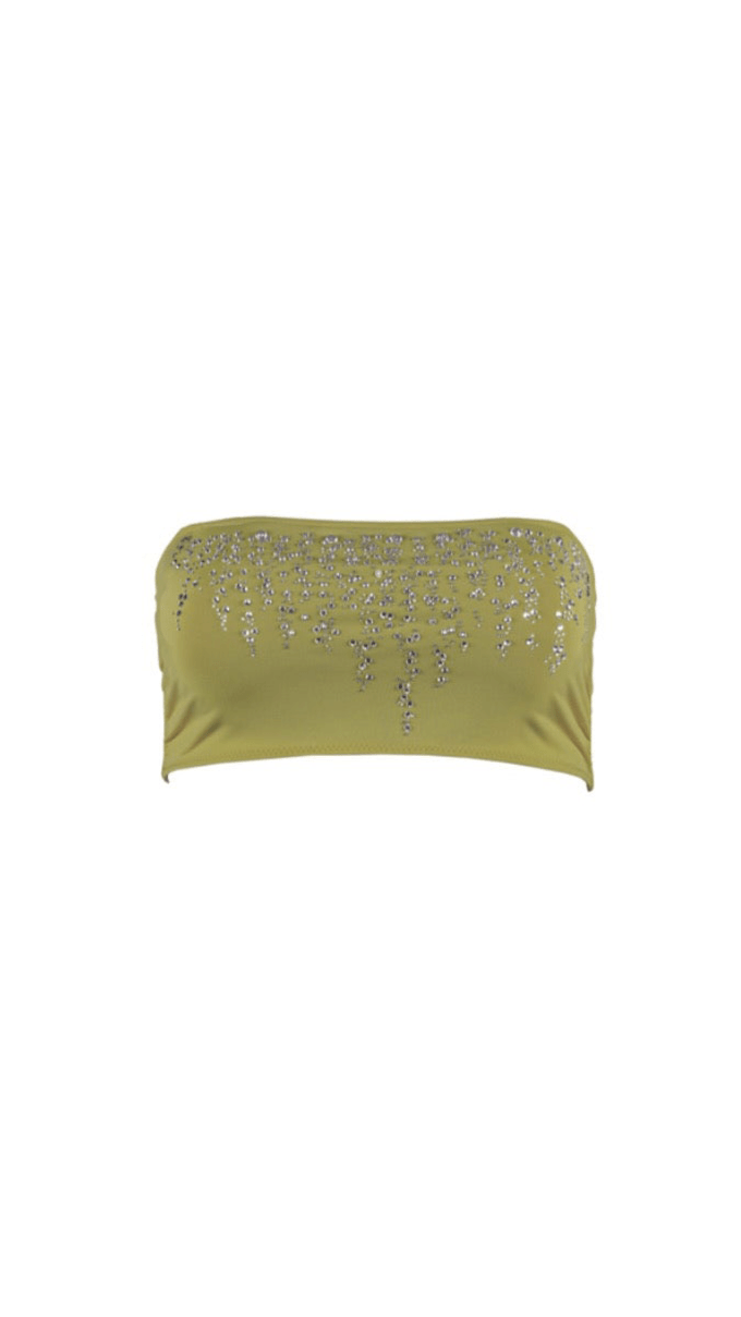 Verde Bikini Top Ya Omri Luxury Swimwear