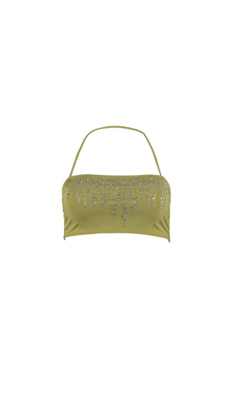 Verde Bikini Top Ya Omri Luxury Swimwear