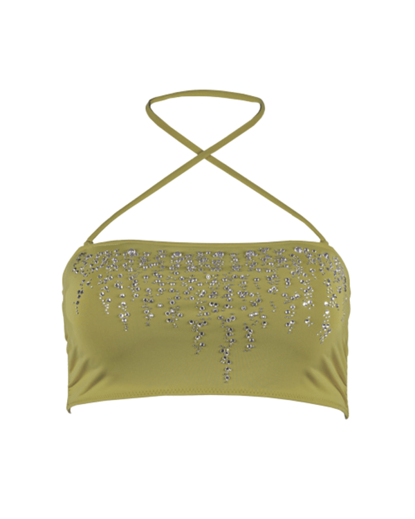 Verde Bikini Top Ya Omri Luxury Swimwear