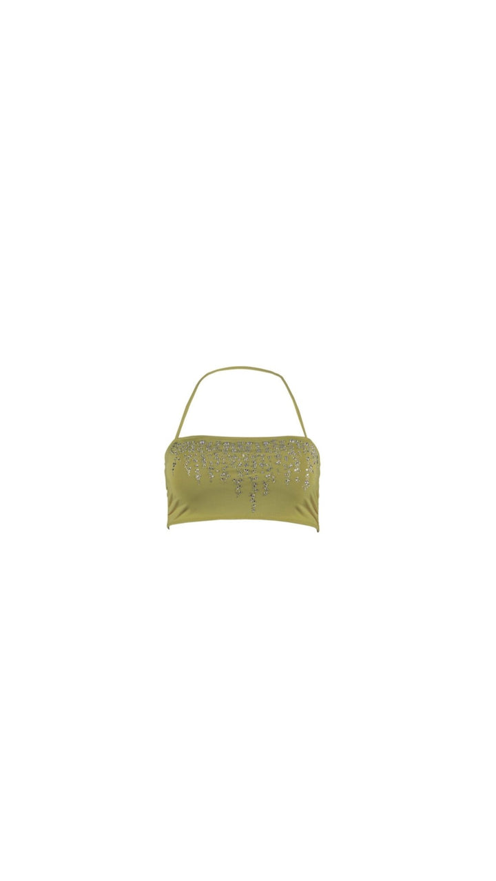 Verde Bikini Top Ya Omri Luxury Swimwear
