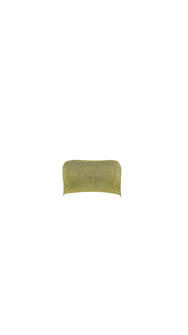 Verde Bikini Top Ya Omri Luxury Swimwear