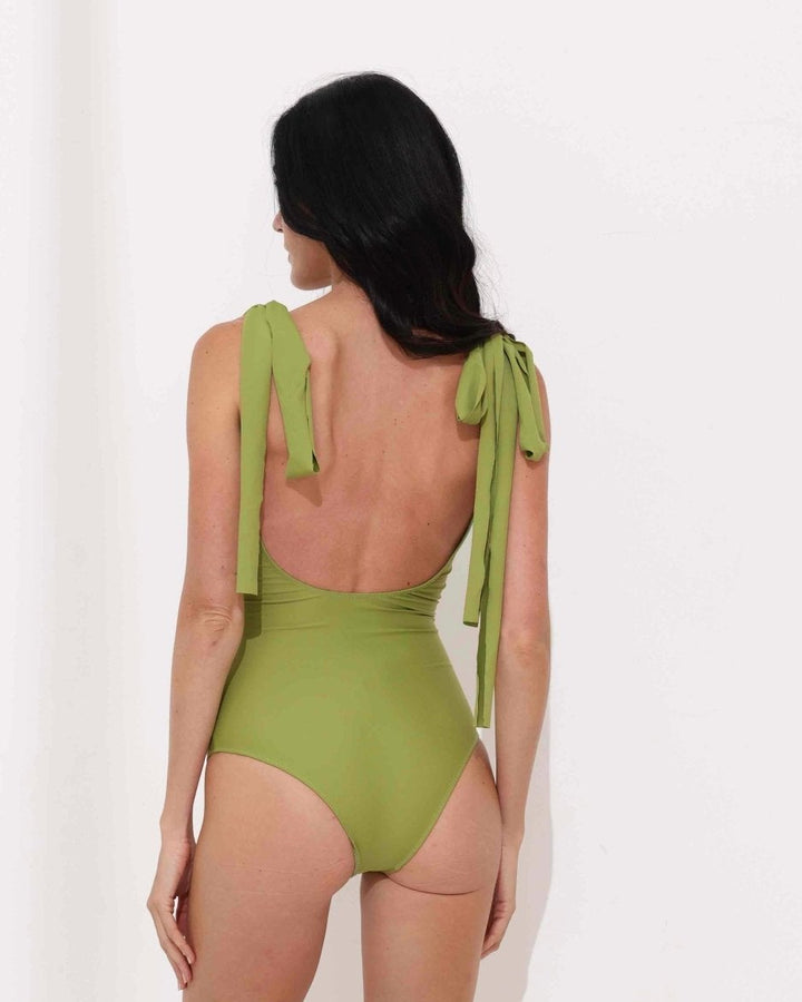 Verde Tie - Strap One - Piece Swimsuit Ya Omri Luxury Swimwear