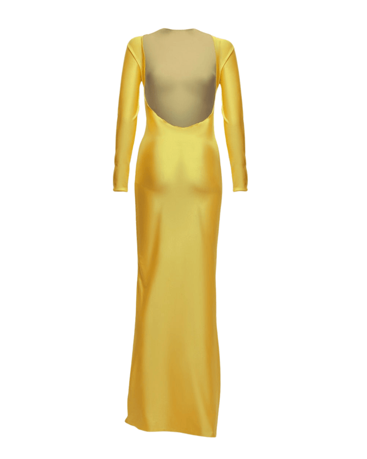 Yellow Sunset Mirage Beach Cover - Up Dress Ya Omri Luxury Swimwear